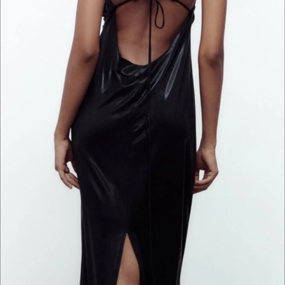 Zara long ruched dress - Picture 3 of 4
